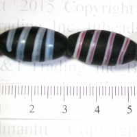 Tapered Fancy Black Spiral