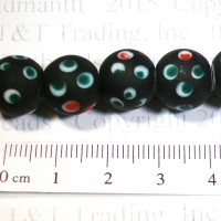 Black compound eye bead