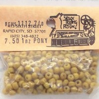 Greasy Mustard 4/0 Pony Beads