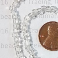Old Window Clear 5/0 Pony Beads