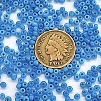 Greasy Turquoise 10/0 Seed Beads