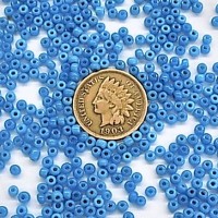 Greasy Turquoise 10/0 Seed Beads