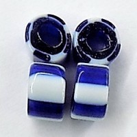 Rare Blue Core Stripe Trade Beads TT678