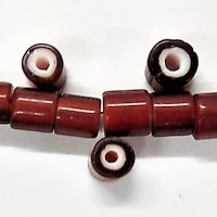 6mm Venetian Cranberry White Heart TT677