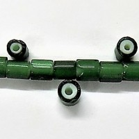 4mm Venetian Green White Heart TT677