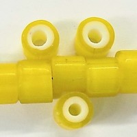 8mm Venetian Yellow White Heart TT677