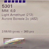 6mm Crystal 5301 AB2X