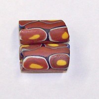 Brick Venetian Mosaic Beads