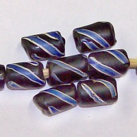Black Venetian Stripe Tubes
