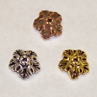 Bead Caps Silver