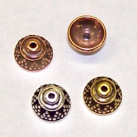 Bead Caps Silver
