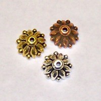 Bead Caps Gold