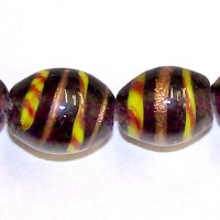 Purple Stripe Oval