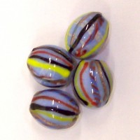 Blue Stripe Ovals