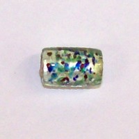 Silver Foil Tube Bead