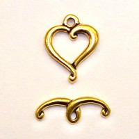 Gold Heart Toggle
