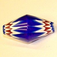 Blue Bicone Chevron