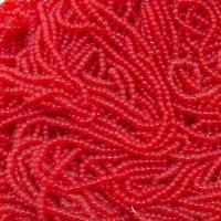 10/0 Trans Red seed beads