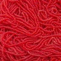 11/0 Trans Red seed bead
