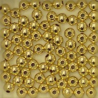 3mm 14k gold filled round beads