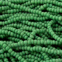 8/0 Op Green seed beads
