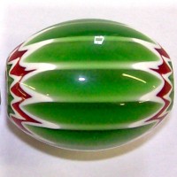 XL Green Chevron Bead