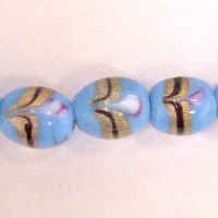Fancy Blue Oval