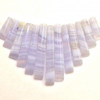 Fan Set Blue Lace Agate
