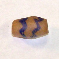 Blue Lightining Bolt Bead