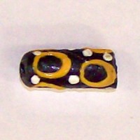 African Yellow Circle Bead