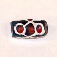 African White Pattern Bead
