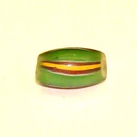 Oval Green Stripe